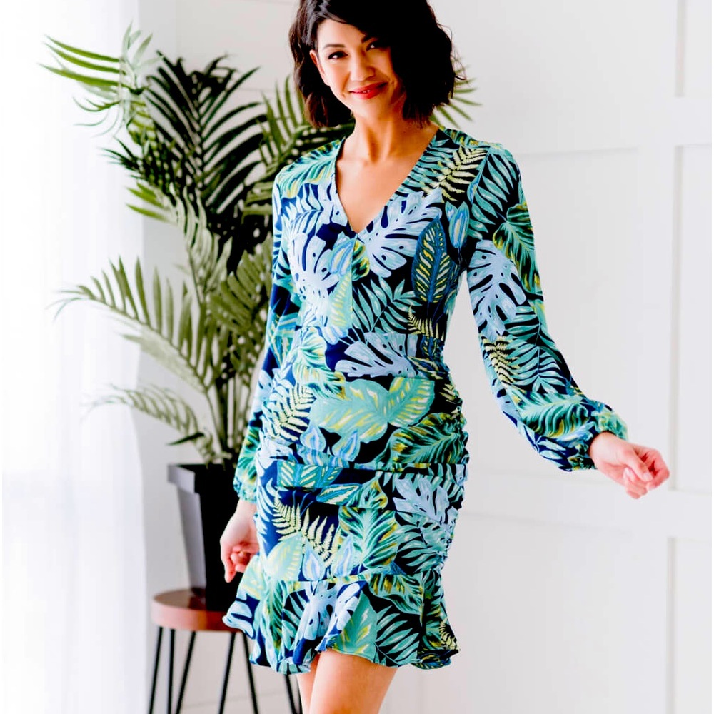 Dress Day Luxury Resort Ruffle Hem Dress